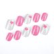 thumbnail image 4 of Uñas a presión para niños, 96 piezas de uñas postizas cortas para niñas, prepegamento, cubierta completa, puntas de uñas postizas para niños, uñas acrílicas con patrón de corazón lindo para niña, 4 of 5