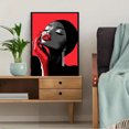 thumbnail image 5 of Red Lips Woman Portrait Decorative Painting/Canvas Art， Perfect for Living Room， Entryway， Studio， or as a Unique Gift Modern Wall Decor Art., 5 of 8