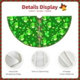 thumbnail image 3 of Defioc St Patrick's Day2 for Christmas Tree Skirt Snowman Xmas Tree Skirt Farmhouse Christmas Decorations Tree Mat for Holiday Party Decor-36", 3 of 6