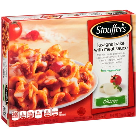 STOUFFER'S Classics Lasagna Bake with Meat Sauce 11.5 oz Box