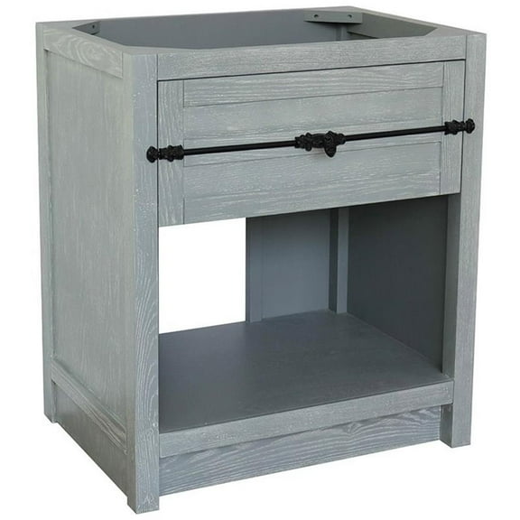 Bellaterra Home 30" Single vanity in Gray Ash finish - cabinet only