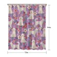 thumbnail image 5 of Goldendoodle Dog and Flower Floral Shower Curtain 72"x84" ,Bathroom Decorative Shower Curtains Set with 12 Hooks,Modern Waterproof Washable Shower Curtain, 5 of 6
