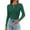 Army Green, variant on DuoJiaJ Women's Ribbed Long Sleeve Tops, Crew Neck Slim Fit Undershirts Knit Basic Casual Stretch Layering Tee Shirts Green L