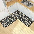 thumbnail image 7 of GZHJMY Daisy Pattern Kitchen Rug Set of 2 Non Slip Washable Cushioned Anti-Fatigue Kitchen Mat Comfort Standing Floor Mat for Kitchen Washroom Bedroom Carpet Runner, 7 of 7