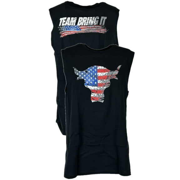 The Rock Team Bring It USA Sleeveless Muscle T-shirt Black 2XL