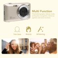 thumbnail image 6 of Yajisi 58MP 4K Digital Camera 2.88 Inch Screen 16X Zoom Point and Shoot Video Camera with 1800mAh Battery (Gold), 6 of 9