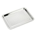 thumbnail image 1 of Thickened Stainless Steel Rectangular Tray Drainer Multifunctional Drying Plate Fried Chicken Plates Kitchen Accessories, 1 of 9