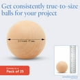 thumbnail image 4 of 2-1/4 Inch Small Wood Balls, Pack of 25 Wooden Balls for Crafts and DIY Project, Hardwood Birch Wood Balls, by Woodpeckers, 4 of 8