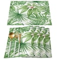 thumbnail image 2 of Plant Light Green Leaves Modern Table Runners Home Decor Tea Table Tablecloth Wedding Party Table Runner, 2 of 6