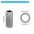 thumbnail image 2 of M12 Steel Spacers, 2 Pcs Metal Spacers 12mm ID x 18mm OD x 65mm L Carbon Steel Spacer for 1/2in or M12 Screw Bolts, 2 of 5