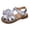 Silver, variant on JnBQdnc Girls Sandals,Summer Sandal Sale Girls Gladiator Sandals Cute Open Toe Breathable Summer Strappy Sandals for Girls with Zipper