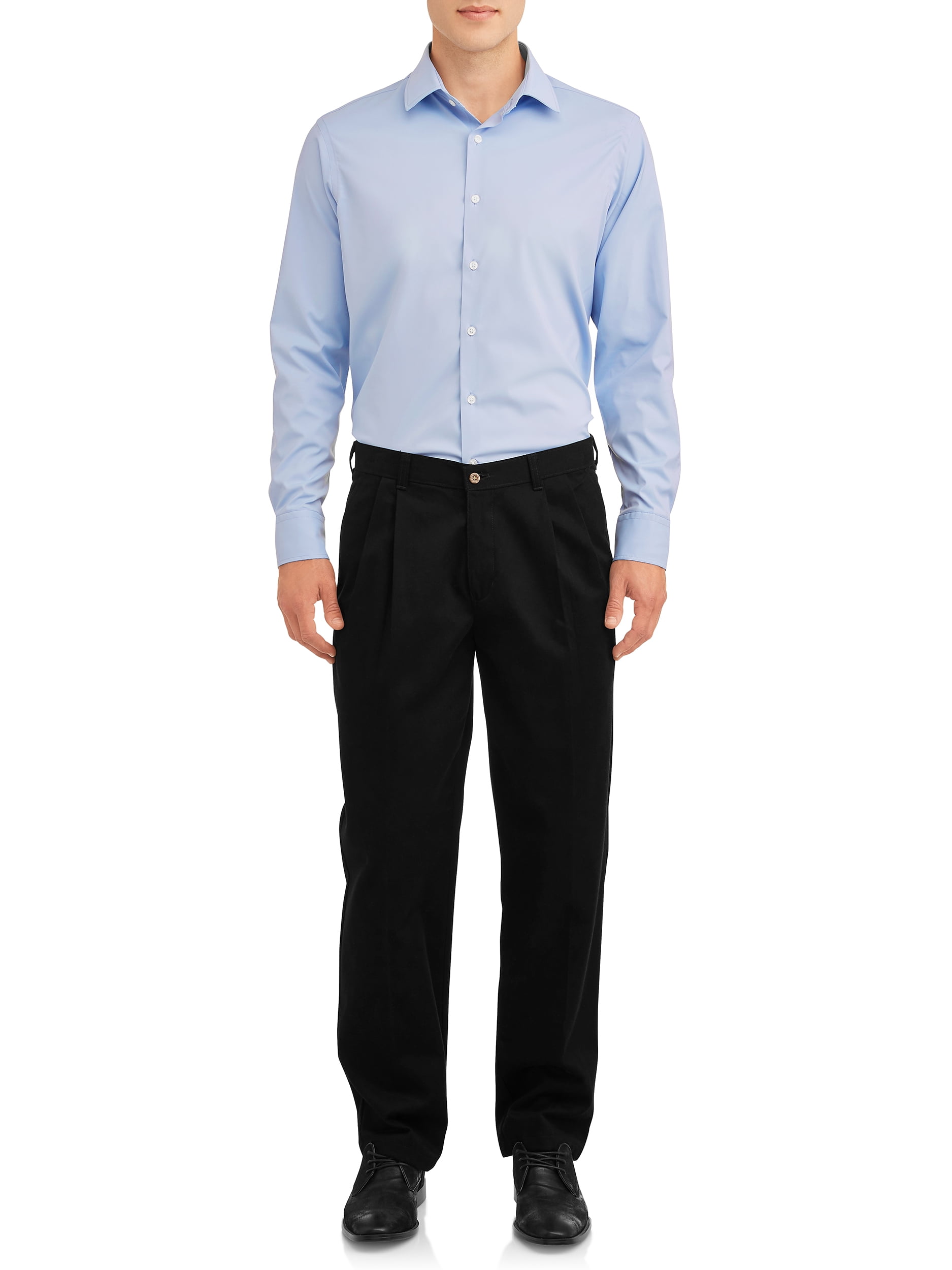 jm haggar slim fit dress shirt Haggar Wrinkle Free Slim Fit Dress Shirt in Black