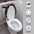 thumbnail image 4 of HELLHERO Cherry Blossoms Toilet Lid Cover of 2 Pcs Set Universal Toilet Seat Protector Easy to Clean Bathroom Supplies, 4 of 8