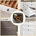 thumbnail image 6 of 4 Pcs Cabinet Handle Drawer Pulls Sunflower Skull Knobs with Screws Square Furniture Office Cabinet Knob Decoration, 6 of 7