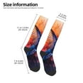 thumbnail image 2 of Balery Vibrant Hummingbird Watercolor Art Printed Novelty Socks Men's Women's Crew Socks Sports Socks Knee High Socks Cotton Socks Quirky and Cool Socks, 2 of 9