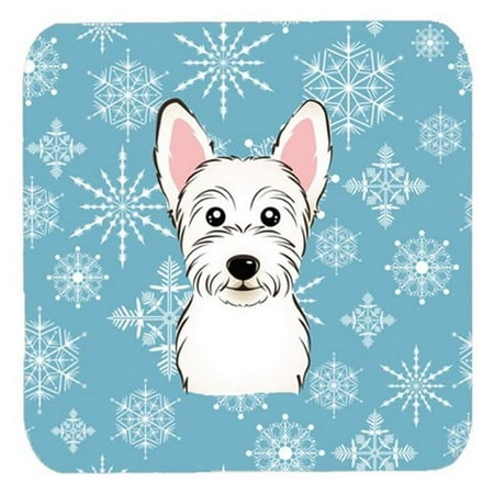 

Snowflake Westie Foam Coasters Set Of 4