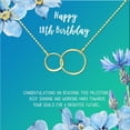 thumbnail image 2 of Anavia Happy 18th Birthday Gifts Stainless Steel Fashion Necklace Birthday Card Jewelry Gift for Girl, Birthday Gift for Daughter-[Gold Infinity Double Ring, Bright Blue Gift Card], 2 of 3
