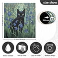 thumbnail image 3 of Cat Flowers Black Dishwasher Magnetic Covers Magnet Sticker Kitchen Decor Dishwasher Refrigerator Front Door Covers Decorative Magnetic 23" x 26", 3 of 5