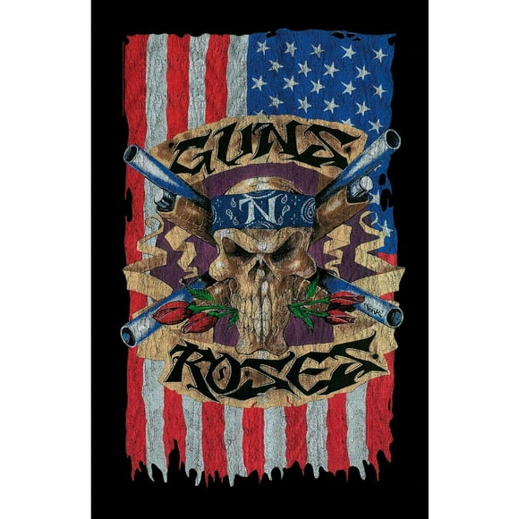Guns N Roses Flag Textile Poster