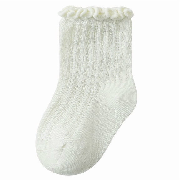 Ticikt 1 Pair Kids Cute Ankle Socks Girls Solid Low Cut Socks Colorful Patterned Casual Mesh Short Summer Sock,Color:Green,3-5 Years