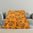 thumbnail image 3 of Yellow Gaming Fleece Blanket For Competitive Play Console Sofa Bed Travel Camping Polyester Throw Shipped From USA Soft Warm Comfortable Flannel Blanket Ideal For Family Friends, 3 of 9