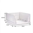 thumbnail image 3 of Stackable Storage Basket,Stackable Storage Basket Plastic Storage Basketwith Slide Rail Foldable Stackable Storage Basket Next-Gen Design, 3 of 8