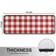 thumbnail image 5 of Kitchen Rugs Sets Of 2,Red and White Plaid Pattern Anti Fatigue Kitchen Mat Rugs Non Slip Washable,Decorative Kitchen Floor Mats for Kitchen,Sink,Laundry,17"x47"+17"x47", 5 of 5