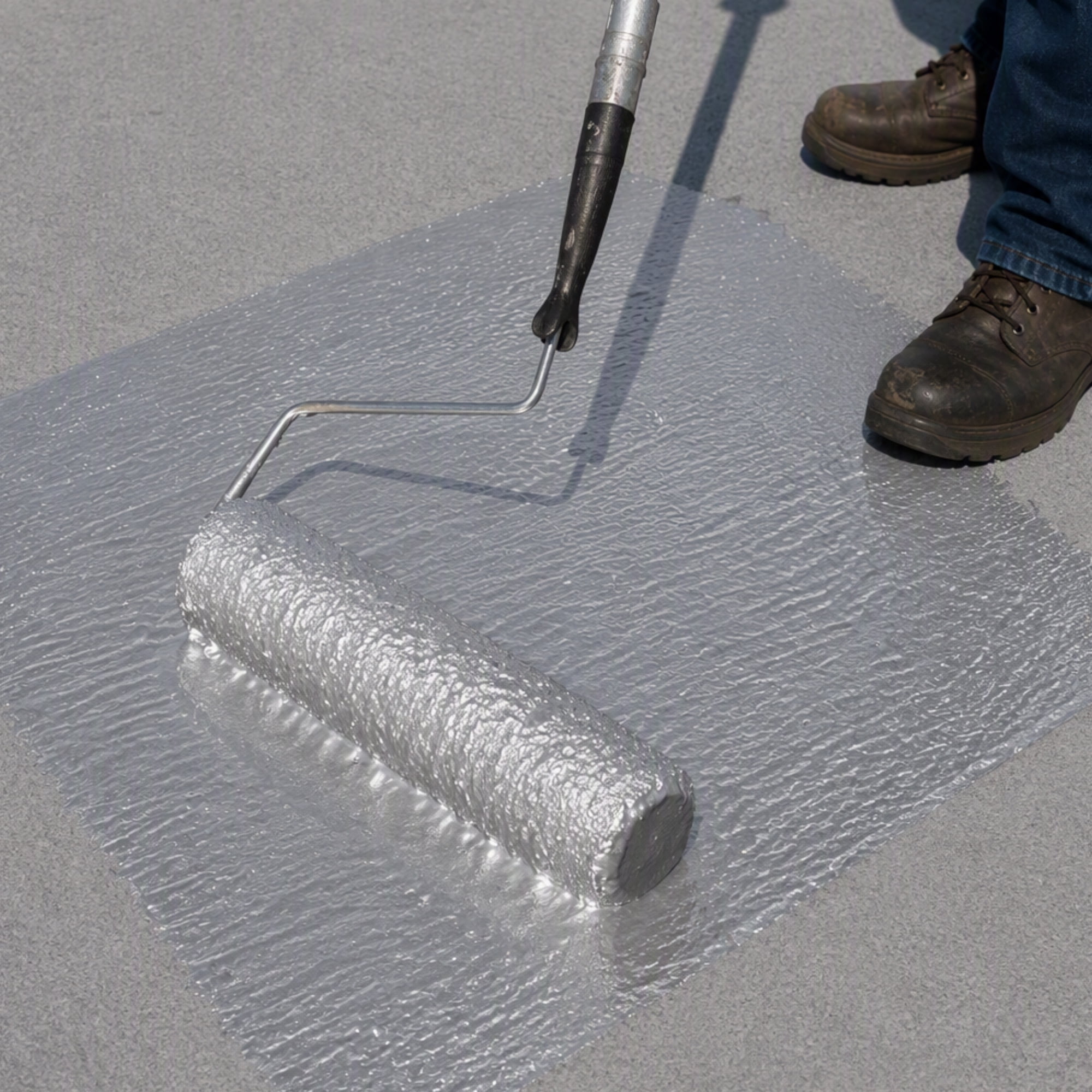 Rust-Oleum 580 Fibered Aluminum Roof Coating-301995, 5 gal
