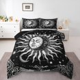 thumbnail image 2 of Erosebridal Boho Damask Bedding Full Comforter Set, Psychedelic Astrology Down Comforter, Hippie Sun Decor, Reversible, 2 of 8