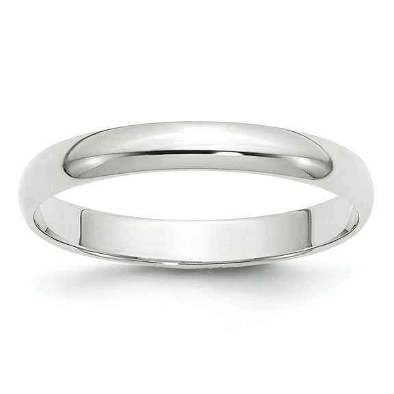 14KW 3mm Lightweight Half Round Band Size 5.5