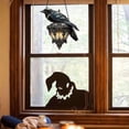 thumbnail image 2 of Acrylic Raven Hanging Decor | Gothic Crow Lantern Style Window Ornament, 2 of 5