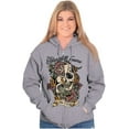 thumbnail image 4 of Erase All Fears Snake Skull Tattoo Zip Up Hoodie Men's Women's Brisco Brands M, 4 of 6