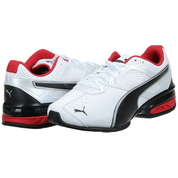 PUMA Men's Tazon 6 FM Puma White/ Puma Black/ Puma Silver Running Shoe - 7.5 D(M) US