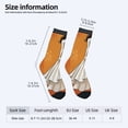 thumbnail image 4 of Unisex Trendy Socks - 2 Pairs with Artistic Woman in White Dress Design Stylish Mixed Colors Perfect for All Seasons, 4 of 5