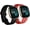Black+Red, variant on Replacement Bands Compatible with Fitbit Versa 3 / Versa 4 / Sense/Sense 2, Silicone Adjustable Classic Accessory Wristband Fitness Straps for Women Men