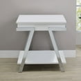 thumbnail image 2 of Steve Silver Zena Engineered Wood Square End Table in White, 2 of 7