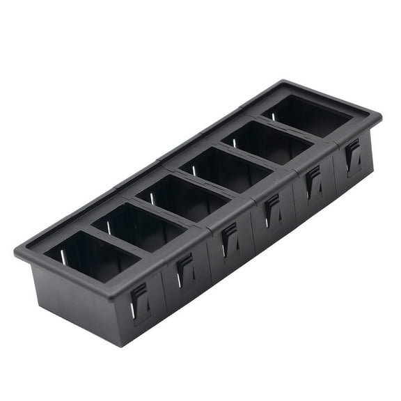 SOPOTUTU USB Rocker Switch Panel Holder Black Fireproof V0 for Cars, Trucks, Boats, and Various Vehicles