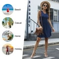 thumbnail image 6 of Aiyino Women's Sleeveless Summer Casual Sundress Short Dress With Pockets, 6 of 7