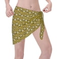 thumbnail image 3 of KLL Sunflowers 2 Print Women's Sarong Coverups Short Bathing Suit Wrap Skirt Beach Wrap Swimsuit Cover Ups, 3 of 6