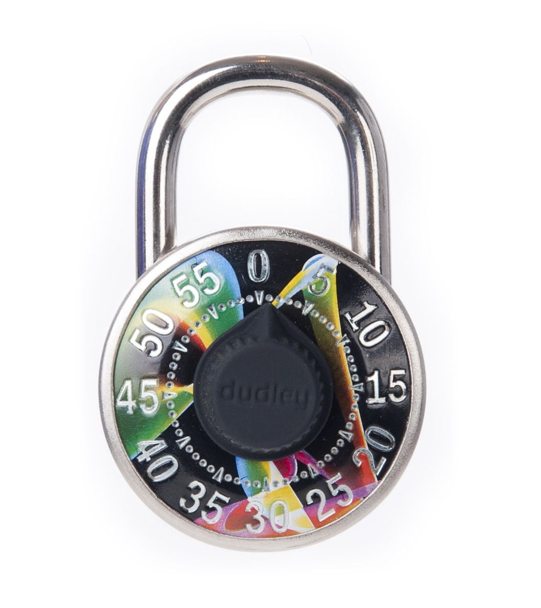 Dudley Combination Lock #DYLG7AST, 50mm, Assorted Designs