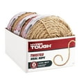 thumbnail image 6 of Hyper Tough 1/4" x 100' Sisal Twisted Rope, Beige, 6 of 6
