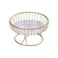 thumbnail image 2 of Tazón de frutas Macarena Soporte decorativo de un solo nivel blanco rosa, 2 of 8