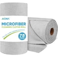 thumbnail image 1 of shiyou-Microfiber Cleaning Cloth Roll, 75PK, Reusable Paper Towels Grey Tear Away Cloth, Microfiber Towels for Cars, Washable Shop Rags, Lint Free Cleaning Rags for House, Kitchen, Window, 11.5"×11.5, 1 of 4