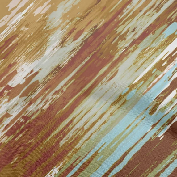 oneOone Polyester Spandex Brown Fabric Brush Stroke Fabric For Sewing Printed Craft Fabric By The Yard 56 Inch Wide