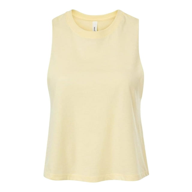 Bella + Canvas Womens Racerback Cropped Sleeveless Tank Top
