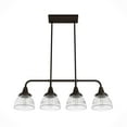 thumbnail image 6 of Hunter - Cypress Grove 4-light Onyx Bengal, Large Chandelier, Dimmable, Transitional Style, Linear Shaped, for Bedrooms, Dining, Living Rooms - 19185, 6 of 10