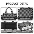 thumbnail image 3 of Large Capacity Tote Bag,Gray and Black Checkered Pattern Handbag Fashion Luxury Tote Bag,15.7"x13"x 5.1" Inches,Laptop Compatible, 3 of 5