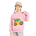 thumbnail image 2 of GNFQXSS Kids Graphic Hooded Top Relaxed Soft Breathable Comfortable Casual Thanksgiving School Party Wear Pink 4 Years, 2 of 6