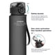 thumbnail image 5 of Botella de agua deportiva de 560 ml, botella de bebida a prueba de fugas para oficina, gimnasio al aire libre (gris), 5 of 9