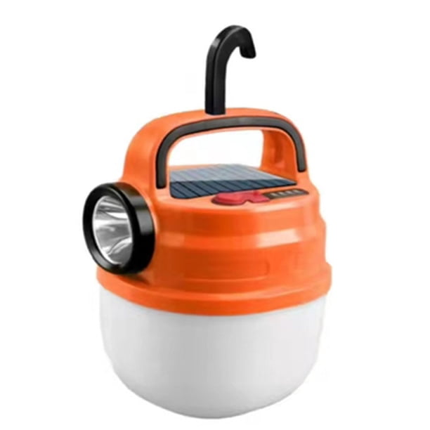 Lámpara de tienda de campaña de 1200 mAh, resistente al agua, 6 modos de luz para barbacoa, senderismo, pesca (naranja) Tmvgtek Para Estrenar